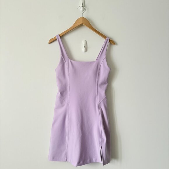 Abercrombie & Fitch YPB sculpt LUX Mini Dress Lilac Purple Size Medium - Picture 4 of 6